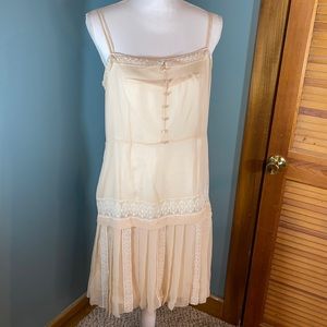 NWT robert rodriguez 100% Silk Flapper-Style Shift Dress, Fully Lined, Sz: 10.